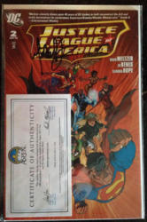 Justice League Of America 2 Signed Michael Turner With Coa