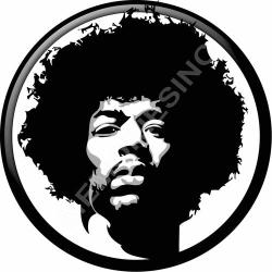 Jimmy Hendrix - Round Metal Sign