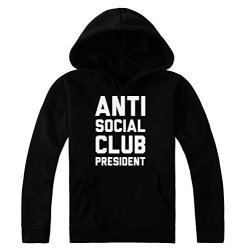 Anti Social Club President Women's Hoodie Pullover Small