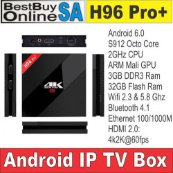 New H96 Pro Plus S912 Octo Core 3G 32G Android 6.0 Tv Iptv Box
