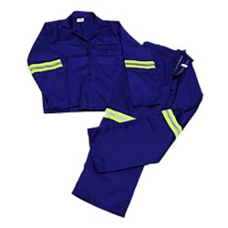 Pinnacle Welding & Safety Royal Blue Reflective Conti Suite Safety Overalls SIZE-36