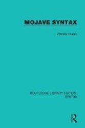 Mojave Syntax Paperback