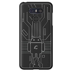 Cruzerlite LG G6 Case Bugdroid Circuit Tpu Case For LG G6 - Retail Packaging - Black