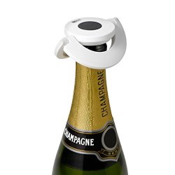 Adhoc Prosecco Champagne Stopper Gusto White Plastic Silicone FV32