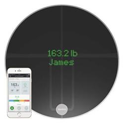 Wifi QARDIOBASE2 Smart Scale And Body Analyzer: Monitor Weight Bmi And Body Composition Easily Store Track And Share Data. Free App For Ios Android