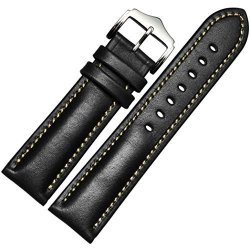 Hunputa 2016 Newest Genuine Leather Watch Band Strap For Samsung Galaxy Gear S2 Classic SM-R732 Black