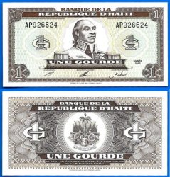 Haiti 1 Gourde 1992 Unc Toussaint Louverture America Banknote