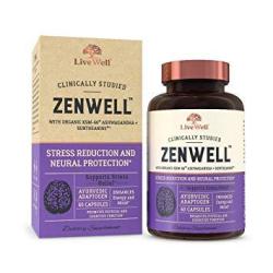 Zenwell - Organic Ashwagandha With KSM-66 Clinically Studied Stress Reduction And Neural Protection 60 Capsules
