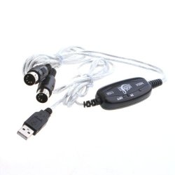 Nicetq Pc mac USB To Midi Keyboard Interface Converter Cable Cord For Focusrite Scarlett 2I4 2ND Gen 18I8 2ND Gen USB Audio Interface