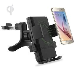 ONX3 Air Vent Qi Wireless Charger + Qi Receiver Huawei P9 Plus Pack Of Universal Fast Charge Qi Wireless Car Charger Station Mount Holder