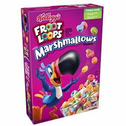 Kellogg's Froot Loops Breakfast Cereal With Fruity Shaped Marshmallows Low Fat 10.5 Oz Box