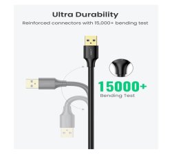 UGreen Usb-a 3.0 Male To Usb-a 3.0 Female Extension Cable With Data Transfer Up To 5GBPS - Black