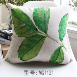 Tropical Leaves Green Country Decor Cushion Cover - 7