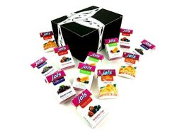Jols Sugar Free Pastilles 4-FLAVOR Variety: Three 0.88 Oz Packets Each Of Orange 3 Fruits Blackcurrant And Forest Berries In A Blacktie Box 12 Items Total
