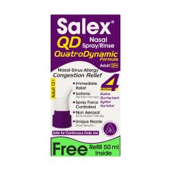 X Qd Adult Nasal Spray Rinse 50ML Plus Free Refill 50ML