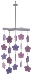 Wooden Pink & Purple Flower Ceiling Mobile