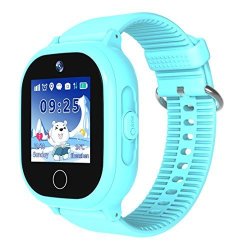 Waterproof Kids Smartwatch Gps Tracker Phone Watch For Children Girls Boys With Sos Call Flashlight Camera Touch Screen Game Smart Watch Compatible For Ios