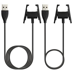 2 Packs Fitbit Charge 2 Charger Replacement USB Charging Cable For Fitbit Charge 2 Smart Fitness Tracker 55CM 100CM