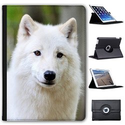 Leather Case For Apple Ipad Pro 9.7" 2016 Version - White Wolf In Forest