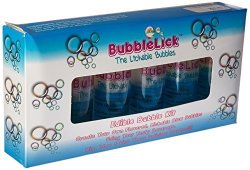 Tranovation Bubblelick Safe Edible Party Blow Bubbles Pack Of 6 Bottles
