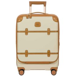 Bellagio 55CM Carry On Spinner With Front Pocket Cream
