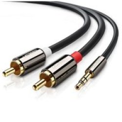 UGreen 5M 3.5MM Male To 2 X Rca Male Audio Cable - Black