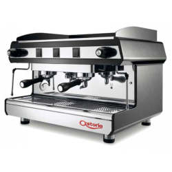 Tanya Commercial Espresso Machine - 2 Group Aep Semi-automatic Black Inox