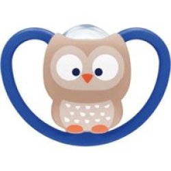 Nuk Silicone Space Soother Blue Owl 18 Months And Older