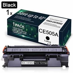 1-PACK Black 05A CE505A Toner Cartridge Replacement For Hp Laserjet P2035 P2035N P2055 P2055D P2055DN P2055X Printer Toner - By Vaserink