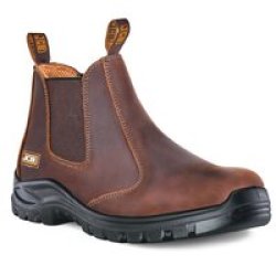 JCB Chelsea Steel Toe Safety Boot Brown
