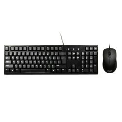 Design Combo Wired Mouse + Keybaord - Black