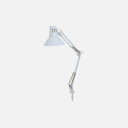 Eurolux Angled Desk Lamp & Clamp White