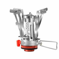 Etekcity Ultralight Portable Outdoor Backpacking Camping Stove With Piezo Ignition Orange 1 Pack