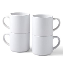 2009392 - Cricut 295ML Stack Ceramic Mugs Blank White 4PC