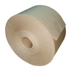 Gogreen Water Activated Gum Tape - Reinforced Threaded Kraft Paper 72MM X 80 Meters