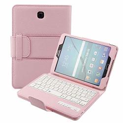 Smart Keyboard Case For Samsung Galaxy Tab S2 8.0 Galaxy SM-T710 Keyboard Case Kickstand Magnetic Leather Rugged Protective Cover Folio With Detachable Wireless Bluetooth