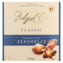 Classic Praline Filled Chocolate Seashells 250G