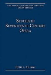 Studies in Seventeenth-century Opera Hardcover