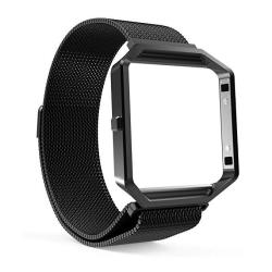 Fitbit Blaze Accessories Band Moko Metal Frame Housing + Milanese Loop Mesh Stainless Steel Bracelet Strap Band With Magnet Lock For Smart