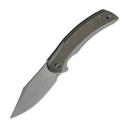 We Knife Snick Titanium Handle Gray dark Green - WE19022F-5