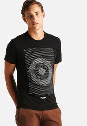 Ben Sherman Abstract Target T-shirt - Jet - L Black