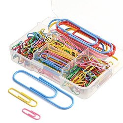 Zealor Paper Clips With Assorted Colors And Sizes 28 Mm 50 Mm 100 Mm