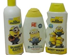 Bundle 3 Items Despicable Me Soap body Wash shampoo And Conditioner Pack