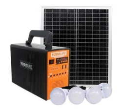 PIT-811 Solar System Light Inverter Solar Panel Generator Kit Battery Power Station