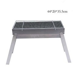 Binglinghua Portable Folding Stainless Steel Charcoal Bbq Grill Outdoor Picnic Camping 44X20X35.5