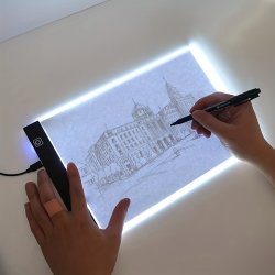 LED Copy Board A2 A3 A4 A5 Three Layers Dimmable Light Pad Drawing Board Pad Tracing Light Box Eye Protection Thin For Art Student Painting Lovers