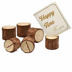 Dlucraft Wooden Card Holders Wedding Place Table Number Stands For Home Party Decorations 10 Pack