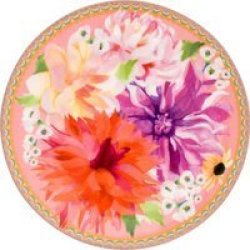 Maxwell & Williams Maxwell And Williams Dahlia Daze Coupe Plate 19.5CM Pink