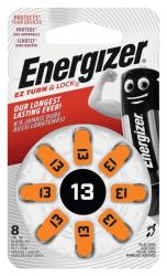Energizer Battery Hearing Aid Zinc 8 Pck