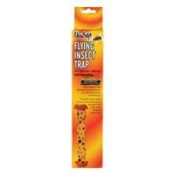 Flying Insect Trap - Self-standing - Adhesive - Orange - 2 Pack